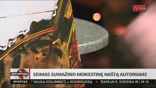 Seimas sumažino mokestinę naštą autoriams