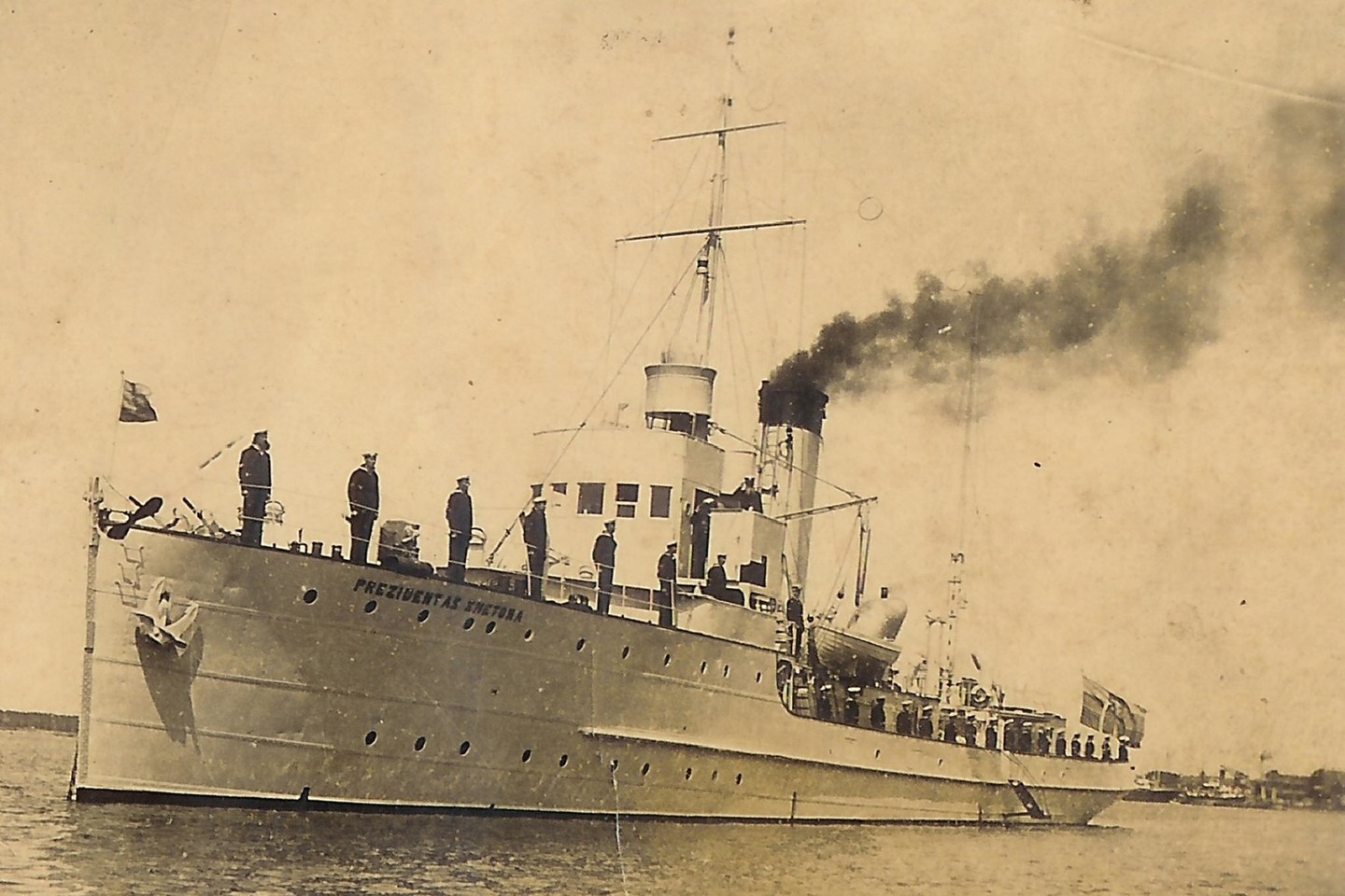 Lietuvos karo laivas karo pabaigoje atsidūrė jūros dugne.<br>KU nuotr. 
