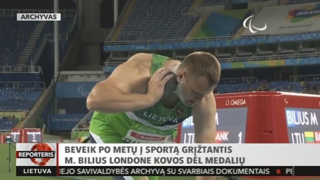 Parolimpinis čempionas Mindaugas Bilius grįžta į sportą.