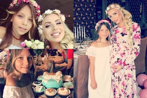 Nėštukė Marina Bui-Velečkienė dukrai surengė spalvingą 10-ąjį gimtadienį