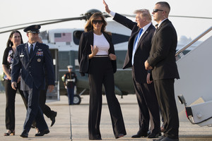 JAV prezidentas Donaldas Trumpas atvyko į Paryžių