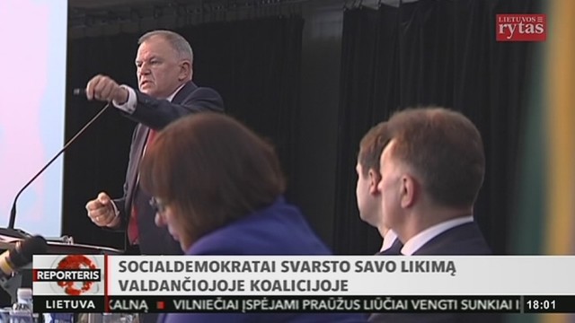 Socialdemokratų partijoje – aistros dėl buvimo valdančiojoje koalicijoje