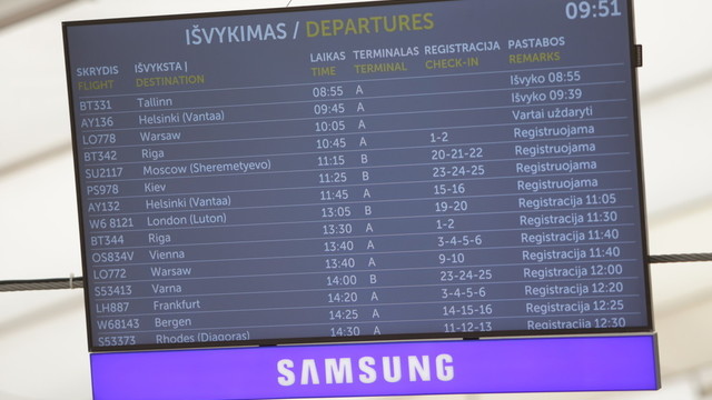 Kauno oro uostas iš Vilniaus perkeltus skrydžius priėmė sklandžiai
