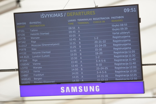 Kauno oro uostas iš Vilniaus perkeltus skrydžius priėmė sklandžiai