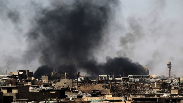 Tai, kaip dabar atrodo suniokotas Mosulo miestas, gali šokiruoti
