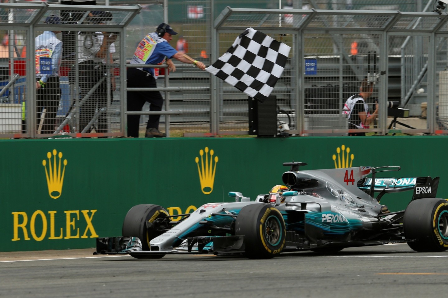 Didžiosios Britanijos „Grand Prix“ lenktynių akimirka.<br>Reuters/Scanpix nuotr.