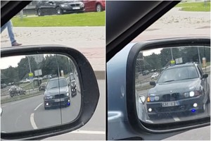 Policijos švyturėliai atsirūgo – pareigūnai nepasigailėjo BMW vairuotojo