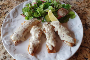 Menkė su grūdėtųjų garstyčių padažu maloniai nustebins skoniu