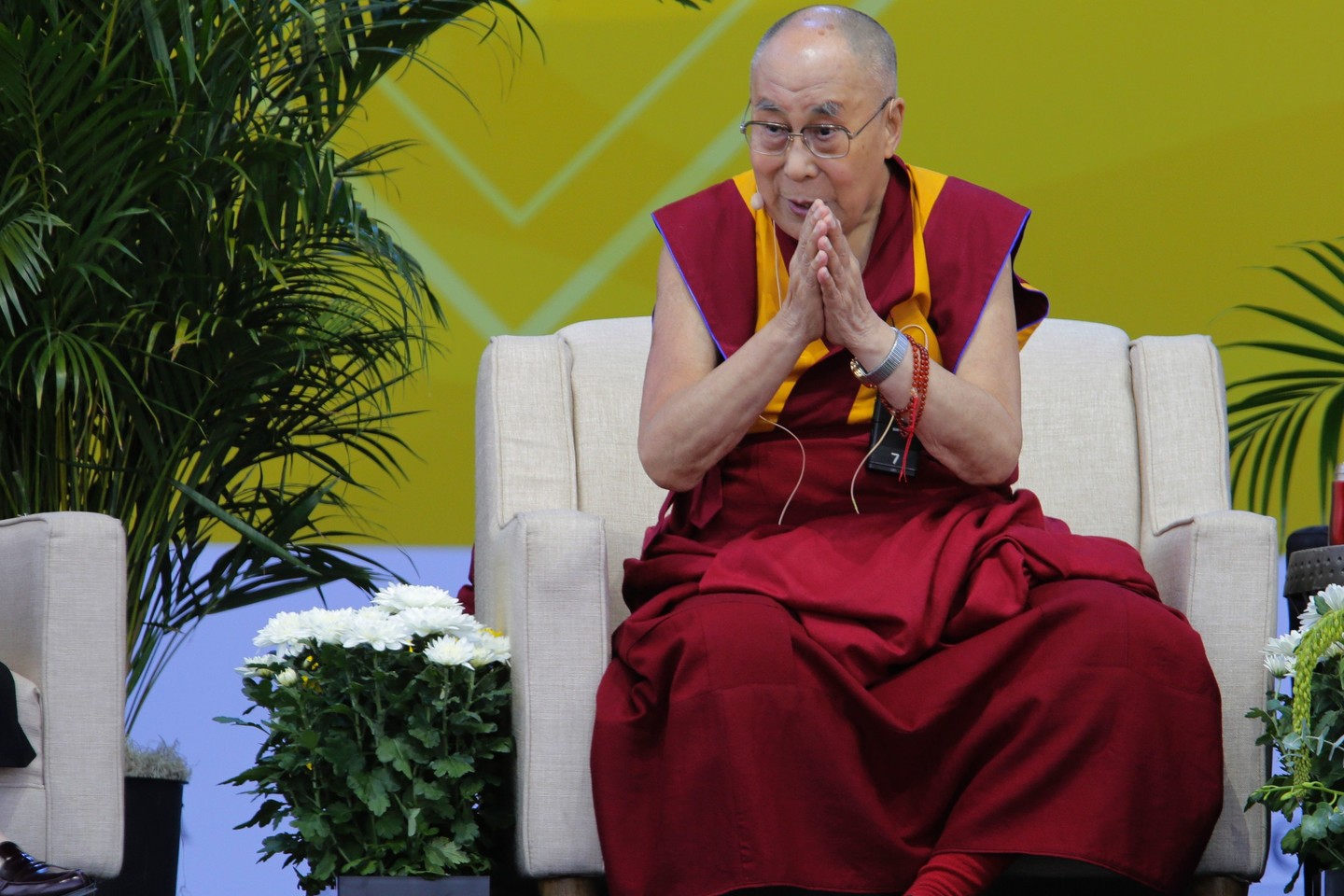  Dalai Lama šį rudenį atvyks į Latviją.<br> AFP/„Scanpix“ nuotr.