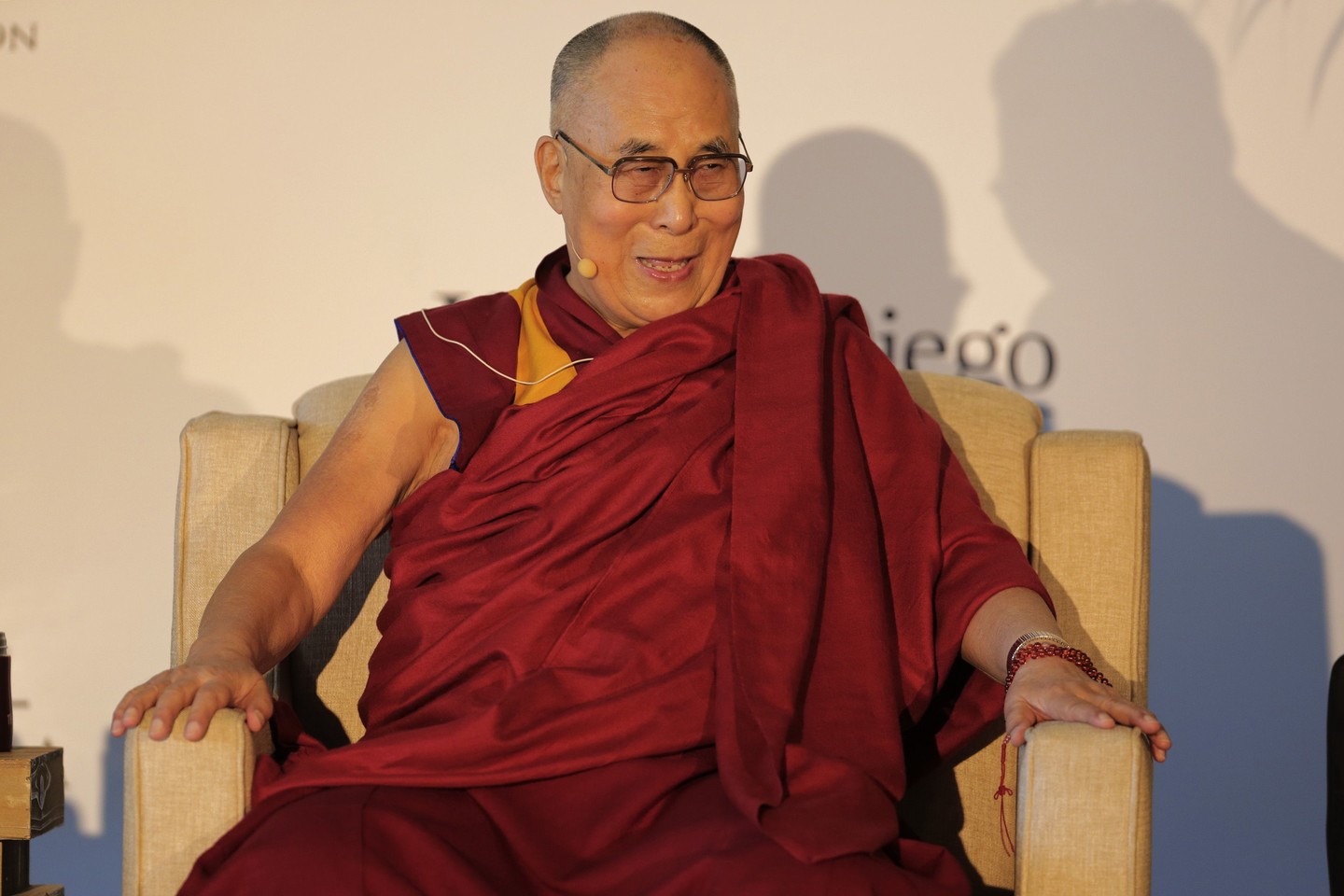  Dalai Lama šį rudenį atvyks į Latviją.<br> AFP/„Scanpix“ nuotr.