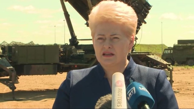 Dalia Grybauskaitė: turime siekti, kad „Patriot“ raketos būtų dislokuotos Baltijos šalyse