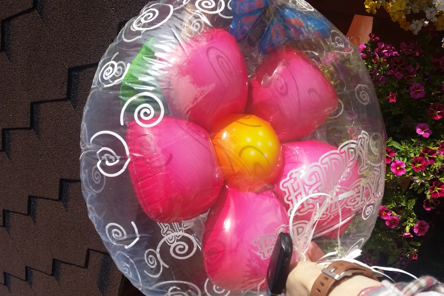 Skaitytoja nusiminė, kad vaiko gimtadieniui pirktas balionas išsileido net nenuvažiavus iki vakarėlio.<br> Skaitytojos nuotr.