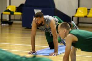 Lietuvos rinktinės pirmoji treniruotė – lengva, bet svarbi 