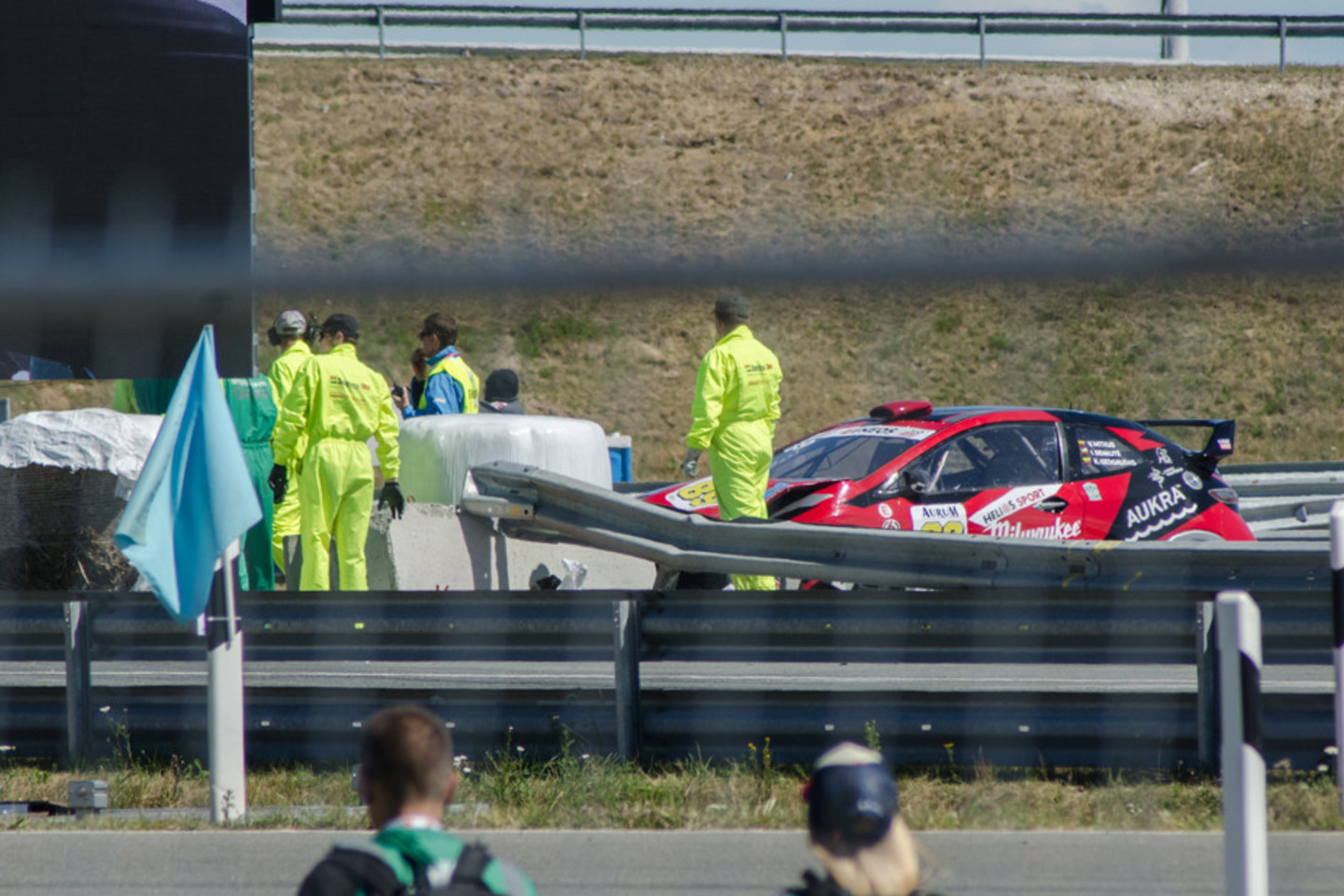 Vaidotas Mitkus trasoje patyrė avariją.<br> M.Bučnio nuotr