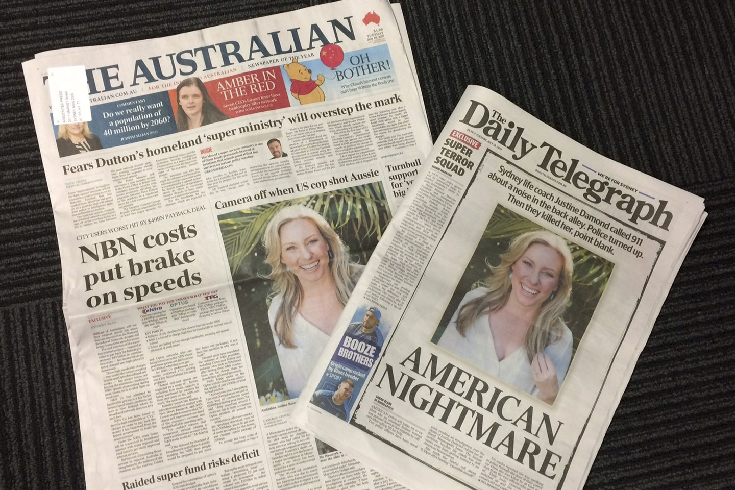 J.Damond mirtis sukrėtė ir JAV, ir Australiją.<br>AP nuotr.