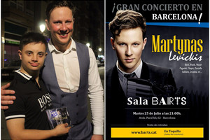 Martyno Levickio koncertas Ispanijoje įkvėpė Downo sindromu sergantį balerūną