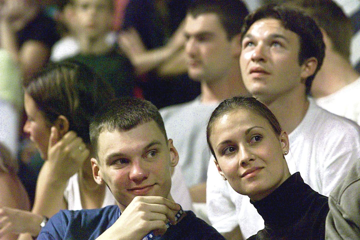 Pirmaisiais karjeros metais Š.Jasikevičių lydėjo jo studijų draugė N.Voight.<br> LR archyvo nuotr.