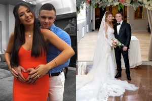 Besilaukianti Gruzijos milijonieriaus dukra su vyru švenčia popierines vestuves