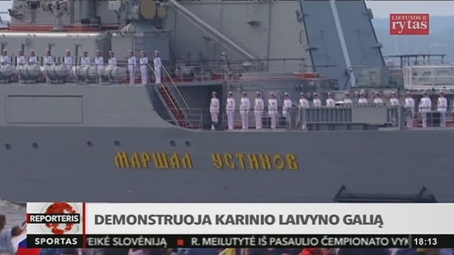 Rusija demonstruoja savo karinio laivyno galią