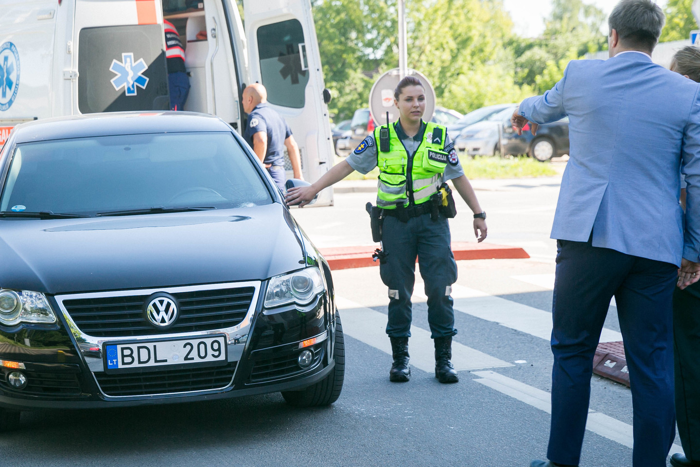 Neatidaus vairuotojo „Volkswagen“ Vilniuje partrenkė pėsčiąjį.