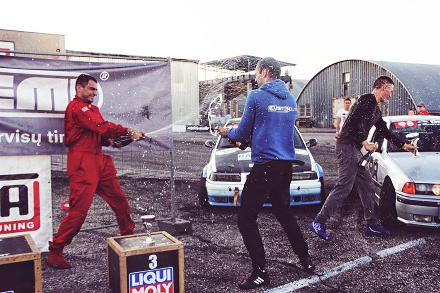 Vilniuje vykusių „D1Sport Drift Wars“ varžybų ketvirto etapo akimirkos.<br>RD photo nuotr.