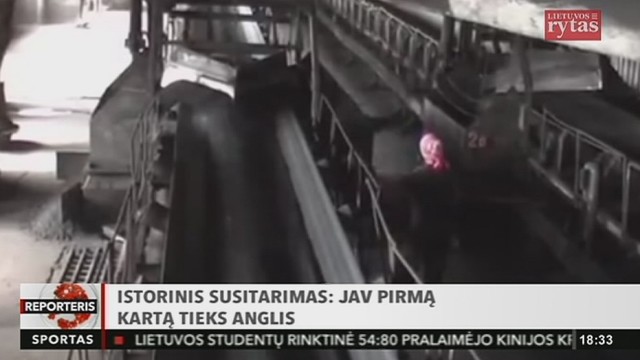 Istorinis susitarimas: JAV pirmą kartą tieks anglis