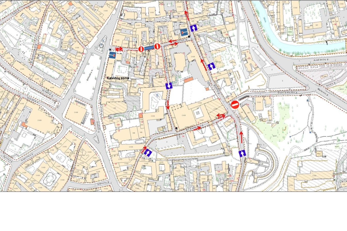Vairuotojams savaitgaliais ribojamas eismas A.Savičiaus gatvėje.<br> Vilniaus m.sav. schema