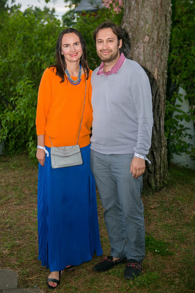 „Vilkyškių pieninė“ valdybos narys Andrejus Ciba su žmona Jelena. <br> G.Bitvinsko nuotr.