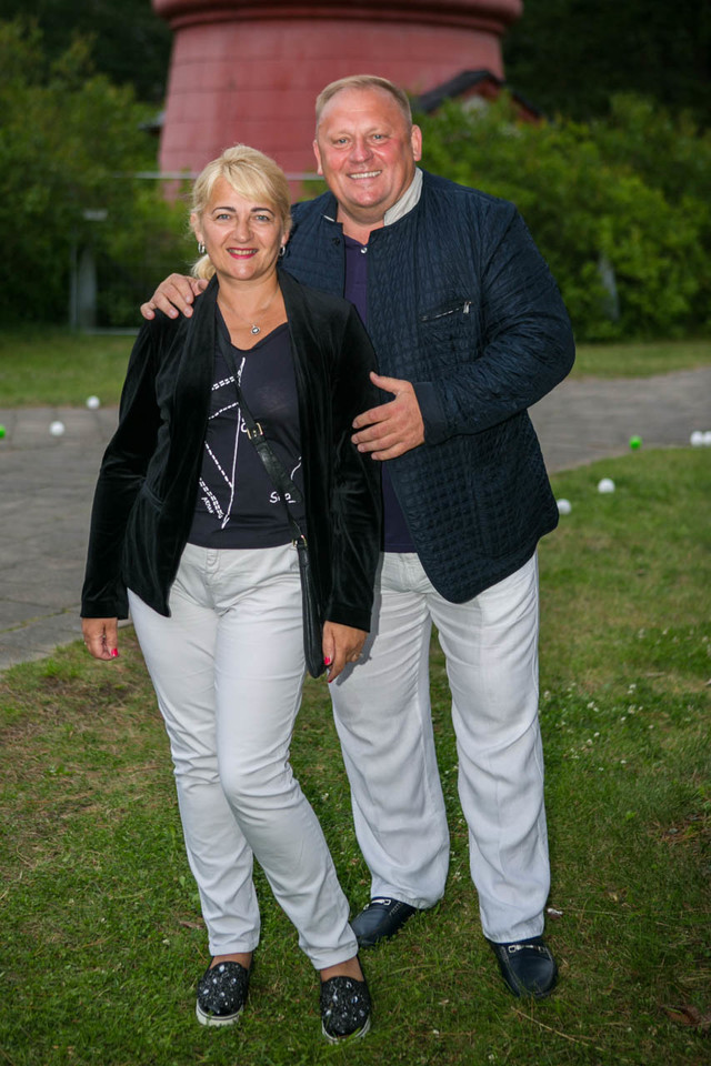SEB banko prezidentas Raimondas Kvedaras su žmona Jolanta. <br> G.Bitvinsko nuotr.