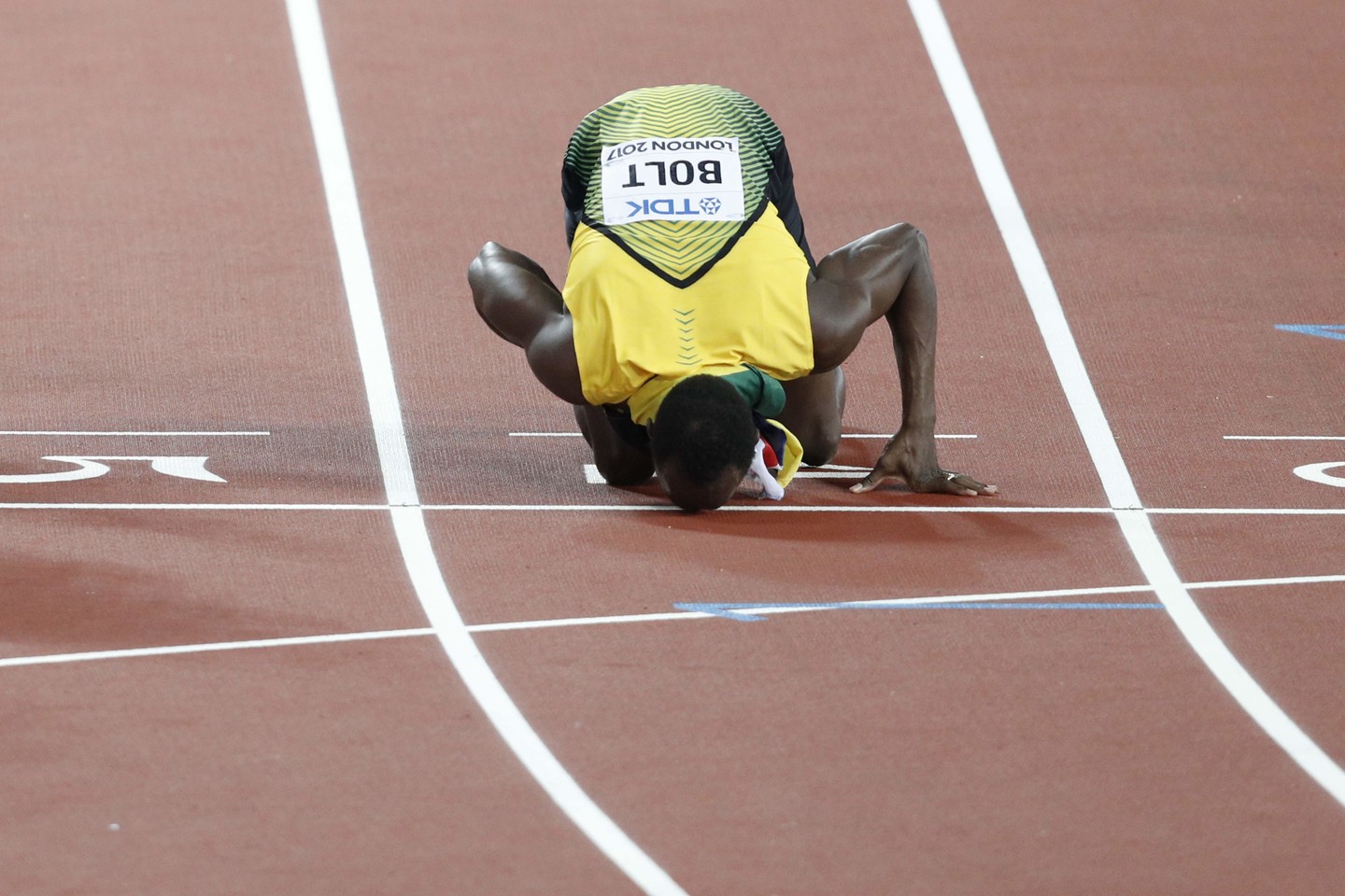  U.Bolto atsisveikinimas nebuvo toks, kokio visi tikėjosi.<br> AFP/Scanpix nuotr.