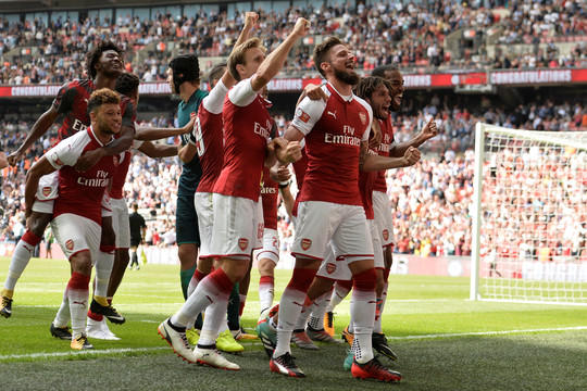 „Arsenal“ po baudinių serijos iškovojo „Community Shield“ trofėjų