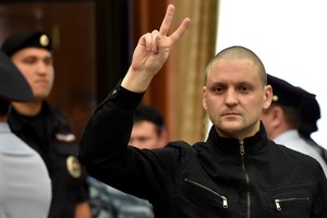 Rusijoje iš kalėjimo paleistas protestų prieš Vladimirą Putiną organizatorius Sergejus Udalcovas