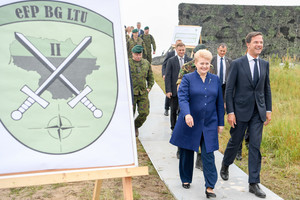 Lietuvoje viešintis Nyderlandų premjeras: saugumo situacija regione išlieka prasta