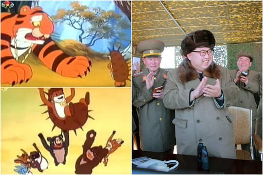 Kaip ežys nugalėjo tigrą: Šiaurės Korėjos filmukai išduoda propagandos mastą