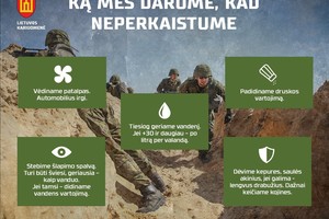 Kariškių patarimai šiandien jums gali išgelbėti gyvybę