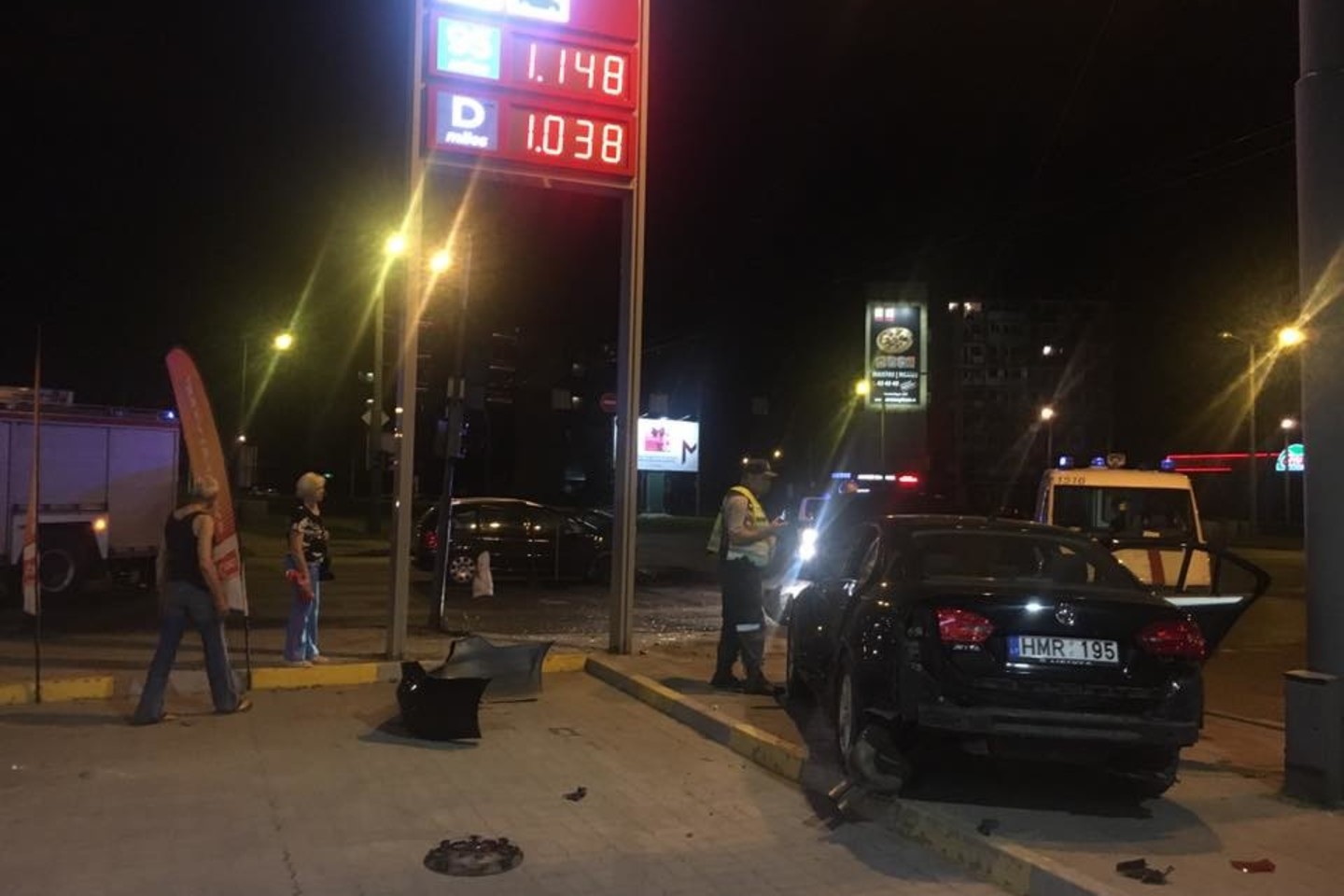 Šeštadienio naktį Kaune per šią avariją buvo sužeisti du vyrai.