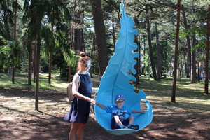 Palangos Pasakų parke vaikų laukia naujos skulptūros-žaidimai