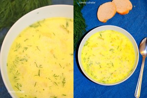 Cukinijų sriuba su ryžiais. Įtraukiau ją į savo sriubų topus