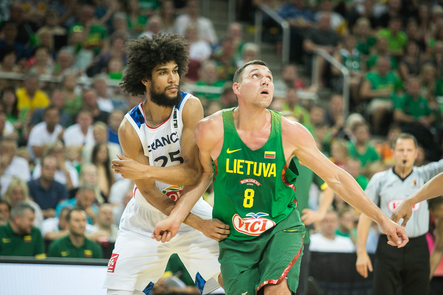 Lietuvos rinktinė Kaune įveikė prancūzus.<br> G.Bitvinsko nuotr.