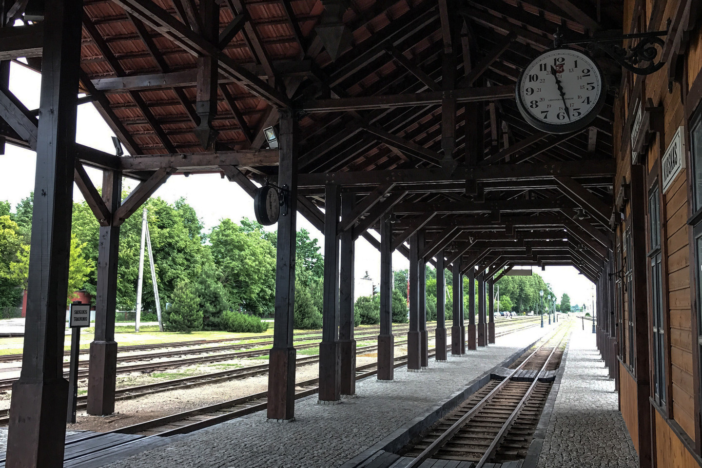  Siaurojo geležinkelio stoties pastatas Panevėžyje.<br> V.Ščiavinsko nuotr.