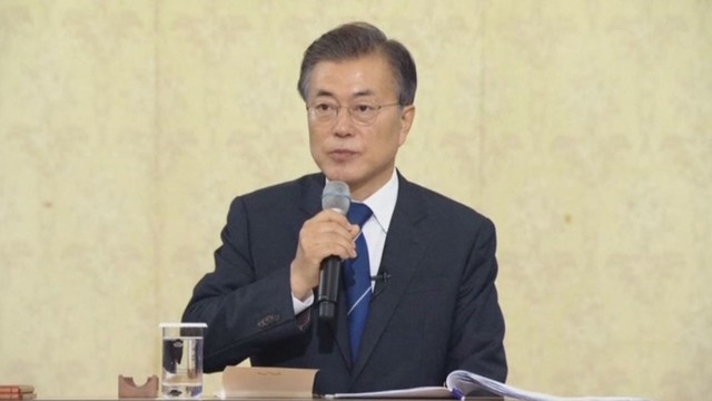 Pietų Korėjos prezidentas pareiškė, kad karo Korėjos pusiasalyje nebus