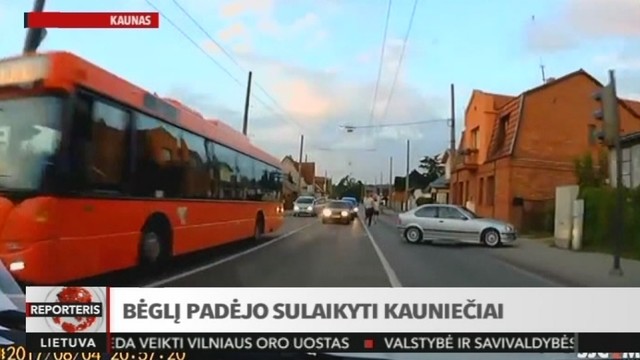 Nuo policijos bėgusį vyra padėjo sulaikyti kauniečiai