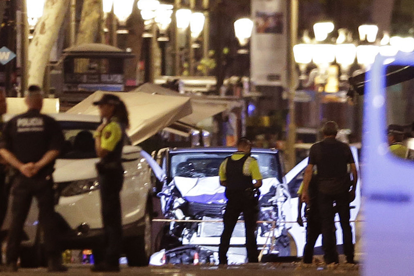  Barselonoje surengtas teroro išpuolis.<br> AP nuotr.