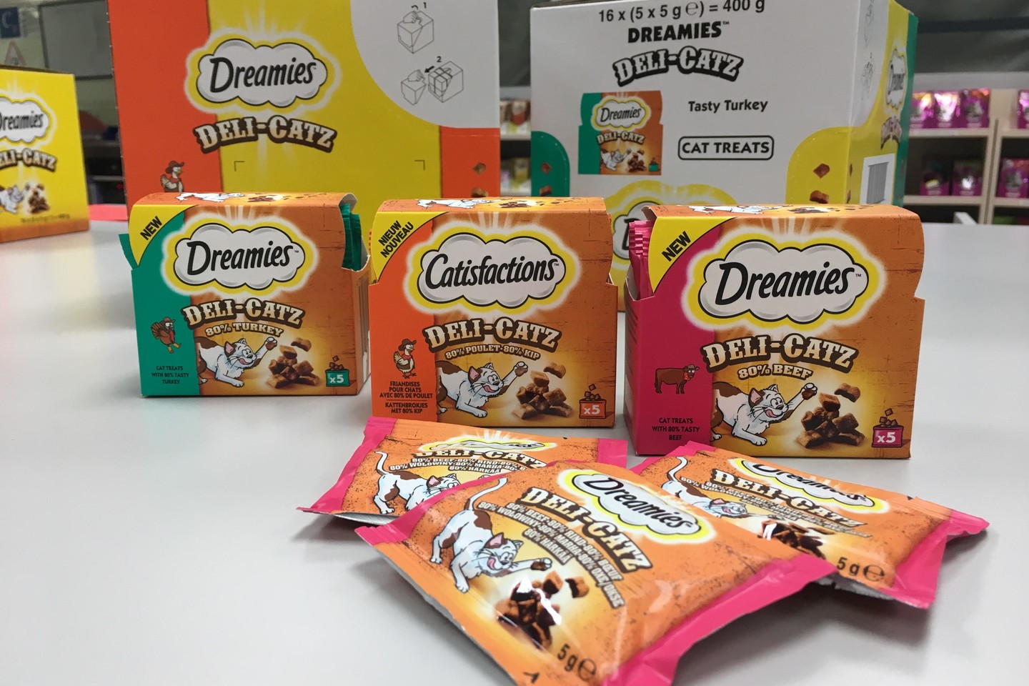 Naujo segmento produktai "Dreamies".