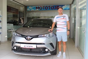 Penkiakovininkas Justinas Kinderis nusipirko netipišką automobilį