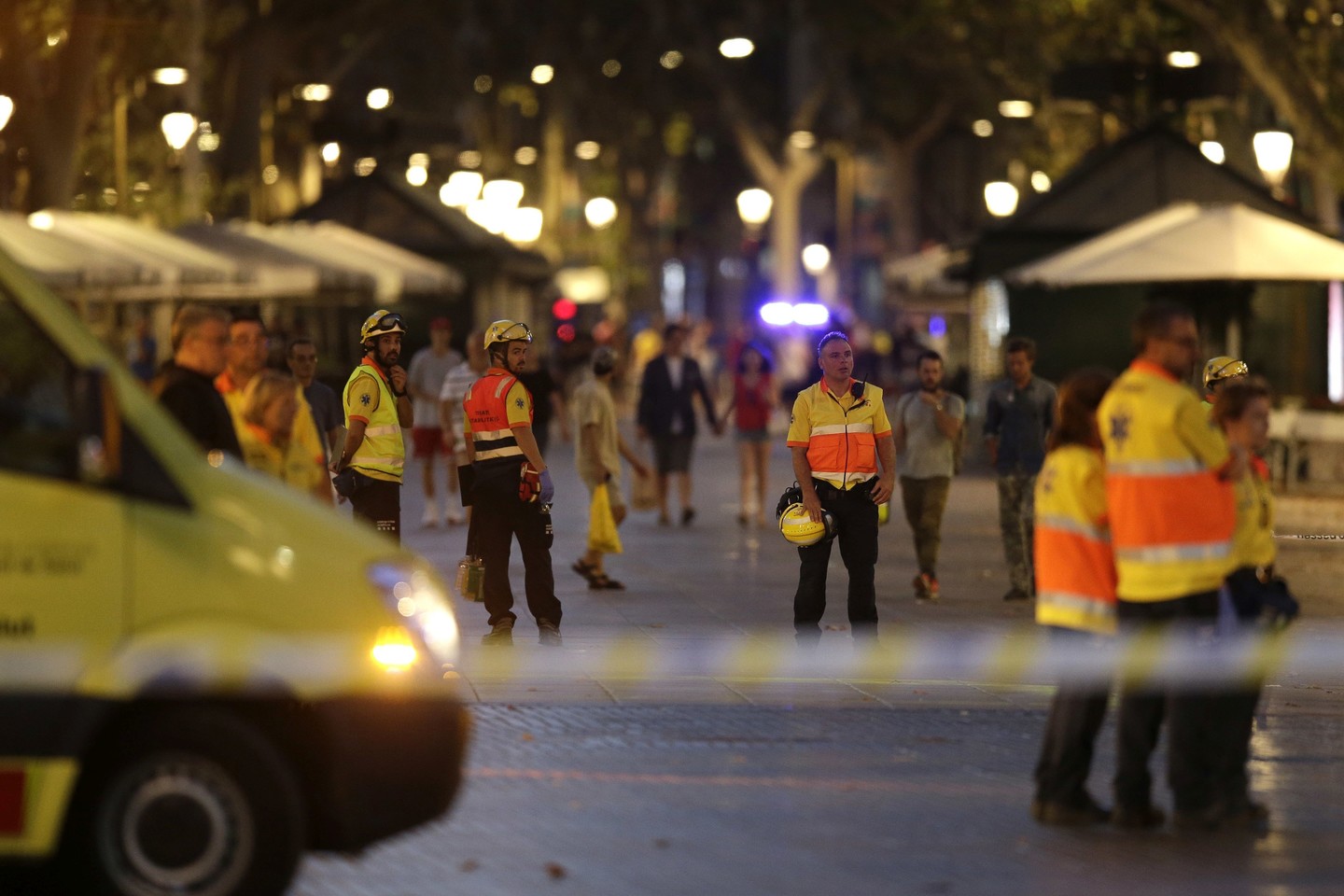 Katalonijos policija nukovė Barselonoje išpuolį surengusį Y.Abouyaaqoubą.<br>AP nuotr.