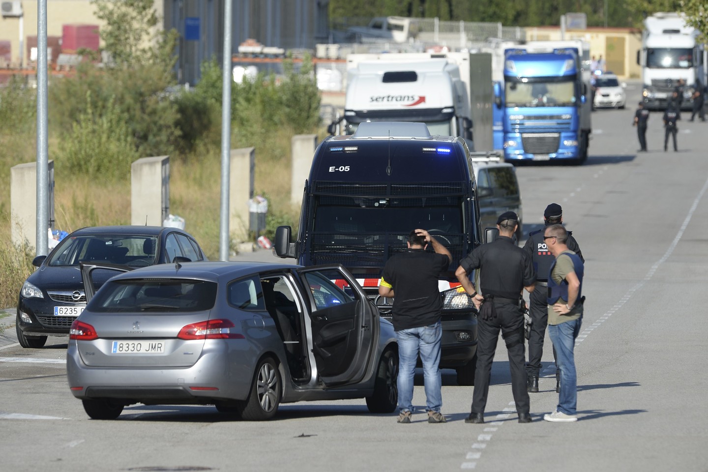 Katalonijos policija nukovė Barselonoje išpuolį surengusį Y.Abouyaaqoubą.<br>AFP/Scanpix nuotr. 