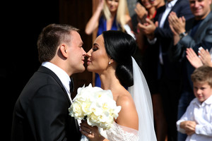 Vilniuje susituokė trenerė Greta Lebedeva ir imtynininkas Aleksandras Kazakevičius