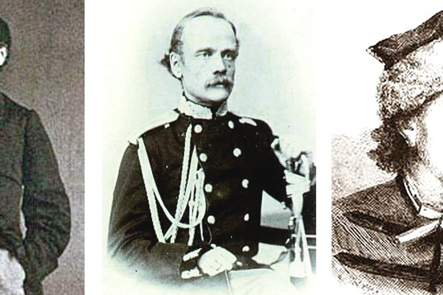 Vieni iškiliausių sukilimo prieš Rusijos carinę imperiją vadų buvo (iš kairės) K.Kalinauskas, Z.Sierakauskas ir B.Kolyška. Visi jie nužudyti Vilniuje.