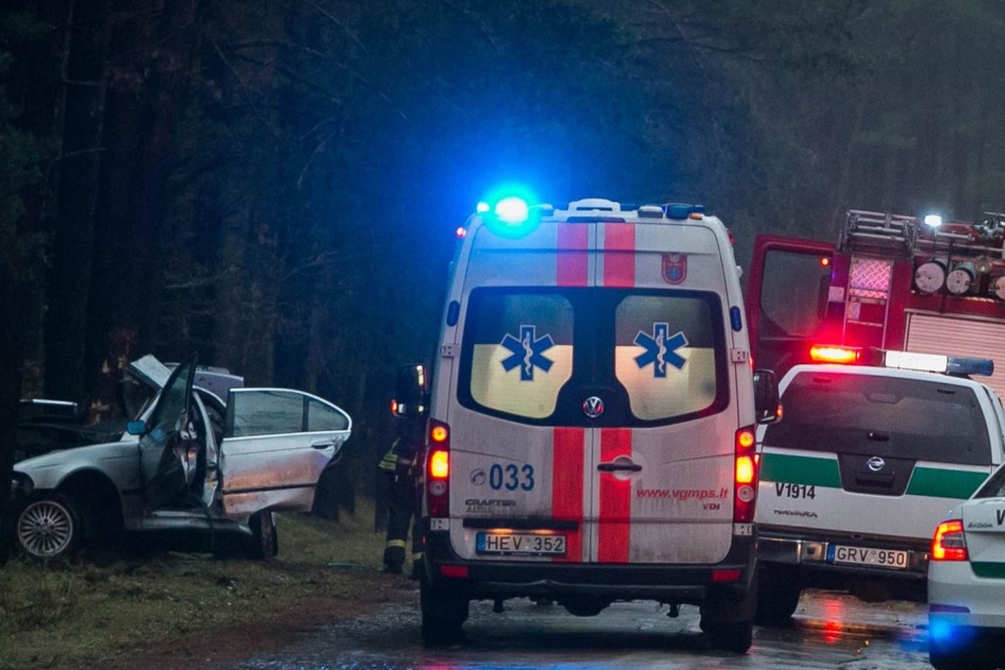 Avarija įvyko sekmadienio naktį.